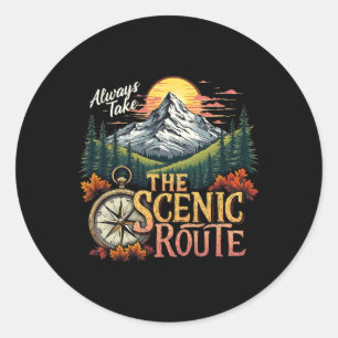 Natuurliefhebbers Natuur Wandelen Kleding Uni-volw Ronde Sticker