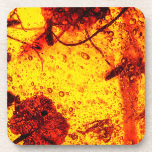 Natuurlijk amber bier onderzetter