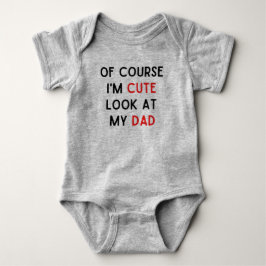 Natuurlijk ben ik Cute Baby Bodysuit
