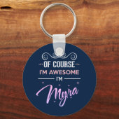 Natuurlijk ben ik Geweldige naam. Sleutelhanger (Voorkant)