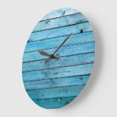 Natuurlijk blauw hout, gestructureerde achtergrond grote klok (Hoek)