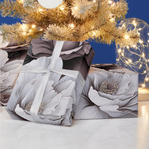 Natuurlijk bloemige elegante essentie cadeaupapier