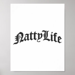 Natuurlijk Bodybuilding All Natty Life Gym Poster