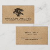 Natuurlijk | Boom | Tuinieren | Landschapsarchitec Visitekaartje (Voorkant / Achterkant)
