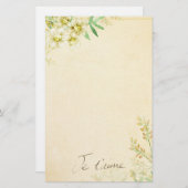 Natuurlijk Briefpapier papier van Floral (Voorkant / Achterkant)