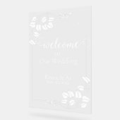 Natuurlijk Chic Wedding Acryl Teken Acryl Bord (Hoek)