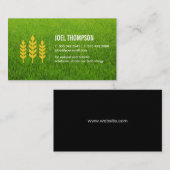 natuurlijk gras | tarwepictogram visitekaartje (Voorkant / Achterkant)