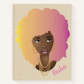 Natuurlijk haar, ze geloofde dat ze dat kon notitieboek (Voorkant)