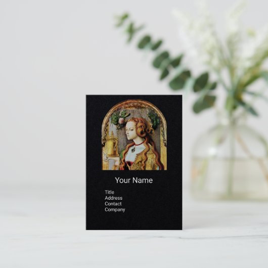 NATUURLIJK HAARBEAUTY, COSMETICS MONOGRAM Black Pa Visitekaartje (Staand voorkant)