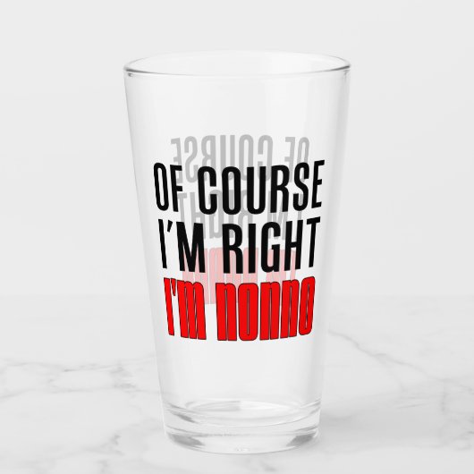 Natuurlijk heb ik gelijk dat ik geen Italiaanse op Glas (Voorkant)