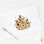 Natuurlijk, hier is een afbeelding van een T-shirt Ronde Sticker (Envelop)