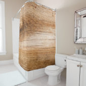Natuurlijk hout: gestructureerd oppervlak douchegordijn (In situ)