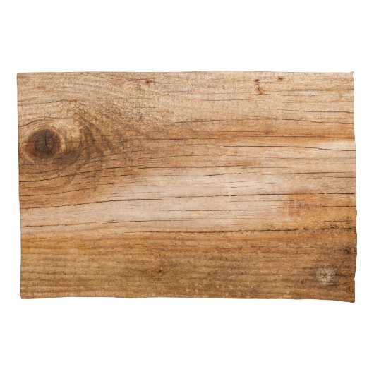 Natuurlijk hout: gestructureerd oppervlak kussensloop (Voorkant)