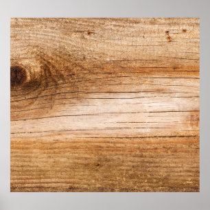 Natuurlijk hout: gestructureerd oppervlak poster