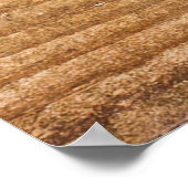 Natuurlijk hout: gestructureerd oppervlak poster (Hoek)