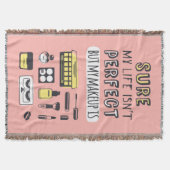 Natuurlijk is Makeup niet perfect Deken (Voorkant)