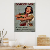 Natuurlijk kan ik dat. Ik ben zo patriottisch als  Poster (Keuken)