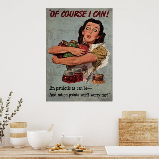Natuurlijk kan ik dat. Ik ben zo patriottisch als  Poster (Keuken)