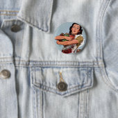 "Natuurlijk kan ik dat!" Ronde Button 5,7 Cm (In situ)