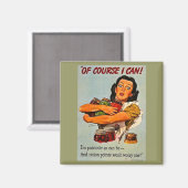 Natuurlijk kan ik dat!  Tweede Wereldoorlog Magneet (Voorkant / Achterkant)