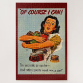 Natuurlijk kan ik dat.  WWII Propaganda-Poster Legpuzzel (Verticaal)
