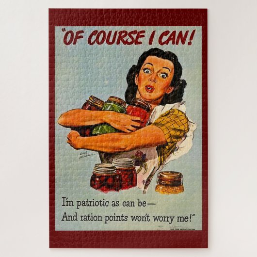 Natuurlijk kan ik dat.  WWII Propaganda-Poster Legpuzzel (Verticaal)