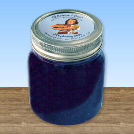 Natuurlijk kan ik het deksellabel van de pot halen ronde sticker