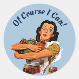 Natuurlijk kan ik ronde sticker