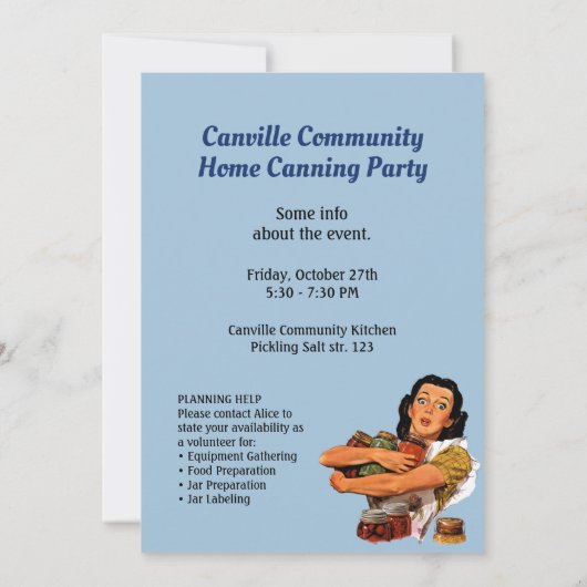 Natuurlijk kan ik u uitnodigen kaart (Achterkant)