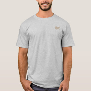 Natuurlijk Kanten Sprinkhaanembleem Blossom Basi T-shirt