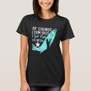 Natuurlijk kom ik snel ik heb vis om aquariaan te t-shirt