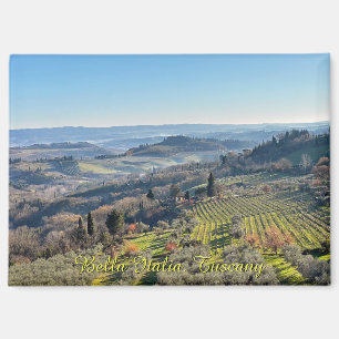 Natuurlijk landschap in Toscane, reis Italië  Magneet