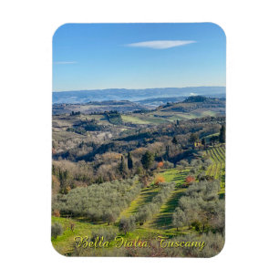 Natuurlijk landschap in Toscane, reis Italië  Magneet