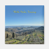 Natuurlijk landschap in Toscane, reis Italië