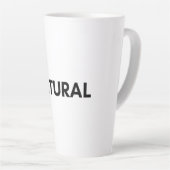 natuurlijk latte mok (Rechterhoek)