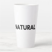natuurlijk latte mok (Voorkant)