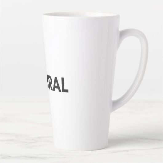 natuurlijk latte mok (Rechts)