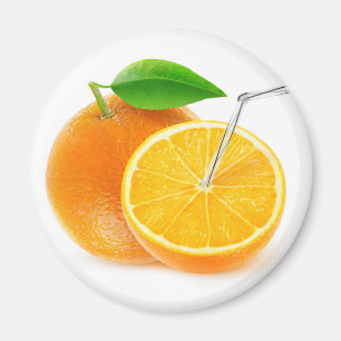 Natuurlijk oranje sap magneet