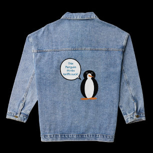 Natuurlijk Pinguïn Bewustzijn Erfgoed Cadeau Denim Jacket