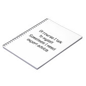 Natuurlijk praat ik met mezelf notitieboek (Linkerzijde)