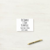 natuurlijk praat ik soms met mezelf , grappig post-it® notes (Op bureau)