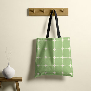 Natuurlijk raster Sage Green Draagtas