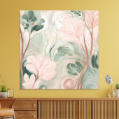 Natuurlijk Roze AI kunst Canvas Afdruk (Insitu (Woonkamer))