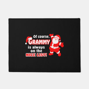 Natuurlijk staat Grammy altijd op een leuke kerstl Deurmat
