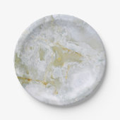 Natuurlijk steenpatroon papieren bordje (Voorkant)