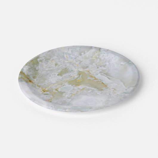 Natuurlijk steenpatroon papieren bordje (Gekanteld)