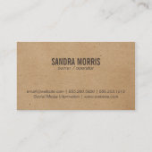 Natuurlijk Visitekaartje (Achterkant)