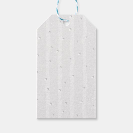 Natuurlijk wit patroon cadeaulabel (Voorkant)