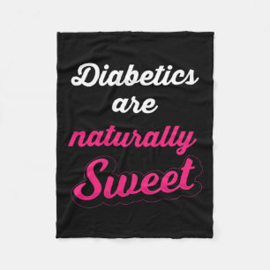 Natuurlijk Zoete Fun Diabetische Type 1 Diabetes B Fleece Deken