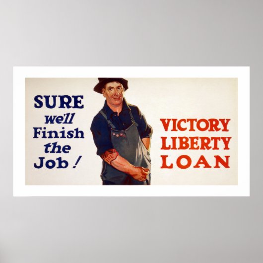 Natuurlijk zullen we de baan afmaken! (wit) poster (Voorkant)